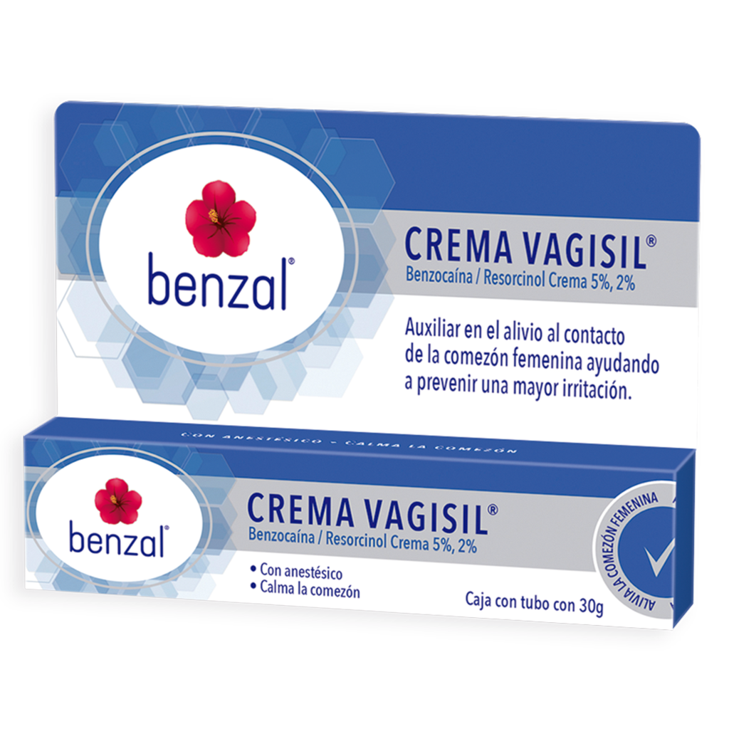 Benzal crema vagisil benzocaina / resorcinol 5, 2 TUBO 30 G fcarmen